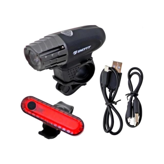 Farol Befit 350 Lumens + Pisca 10L USB